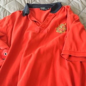Red polo with Polo emblem